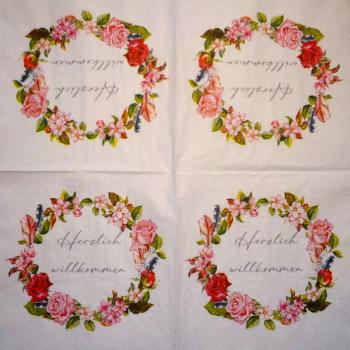 543 Roses - 3-ply -  ( blue) - Ambiente